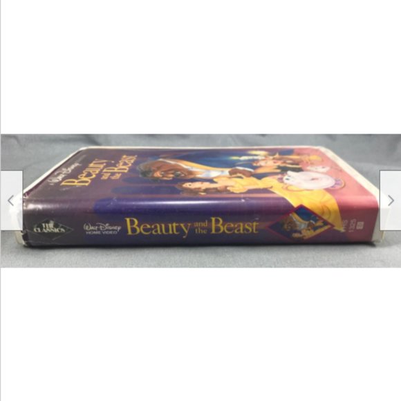 Clamshell Vtg VHS Video Tape Black Diamond Classic Disney Beauty & the Beast - Picture 2 of 6